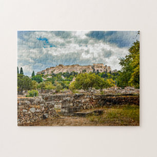 Acropolis Athens Griekenland. Jigzaag Puzzle Legpuzzel