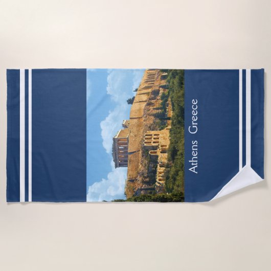 Acropolis Beach Towel Strandlaken (Voorkant)