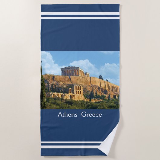 Acropolis Beach Towel Strandlaken (Voorkant)