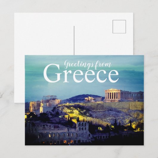 Acropolis Briefkaart (Voorkant / Achterkant)