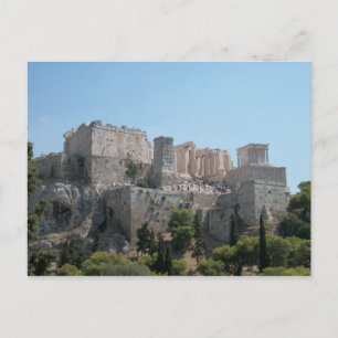 Acropolis - een Uitzicht uit Areopagus Briefkaart