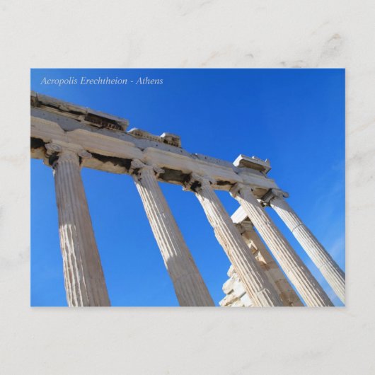 Acropolis Erechtheion - Athene Briefkaart (Voorkant)