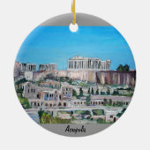 Acropolis, Griekenland Keramisch Ornament (Achterkant)