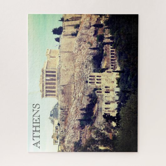 acropolis hill athene legpuzzel (Verticaal)