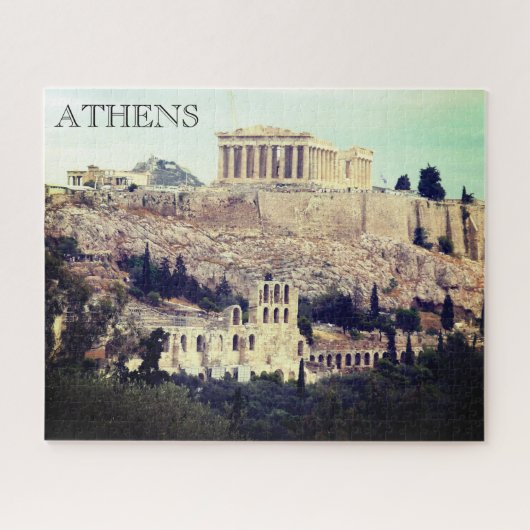 acropolis hill athene legpuzzel (Horizontaal)