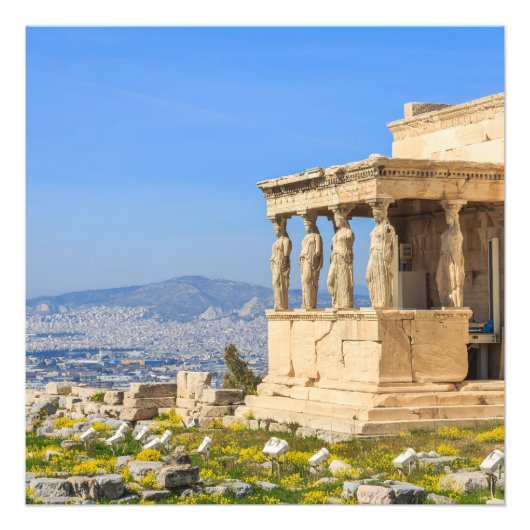 Acropolis Hill Athens Griekenland Fotoprint Kunst Foto Afdruk (Voorkant)