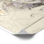 Acropolis Hill in Athene, Griekenland – Vintage Tr Poster (Hoek)