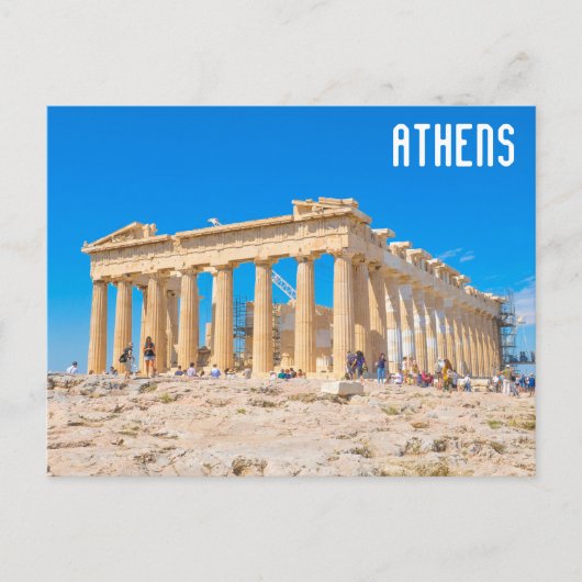 Acropolis in Athene, Griekenland Briefkaart (Voorkant)