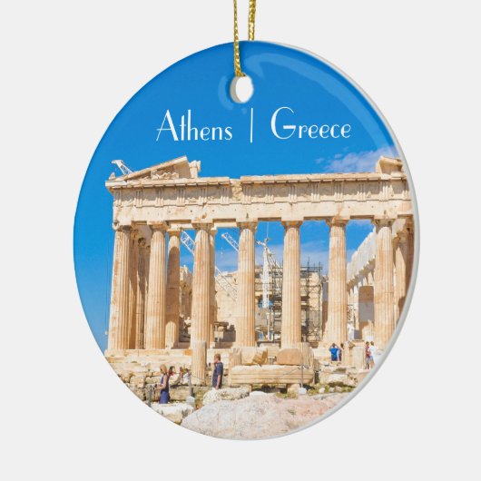 Acropolis in Athene, Griekenland Keramisch Ornament (Links)