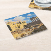 Acropolis Kartonnen Onderzetters (Schuin)