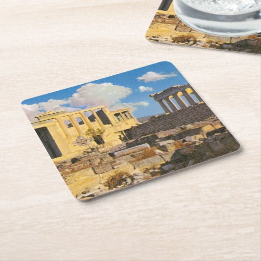 Acropolis Kartonnen Onderzetters (Schuin)