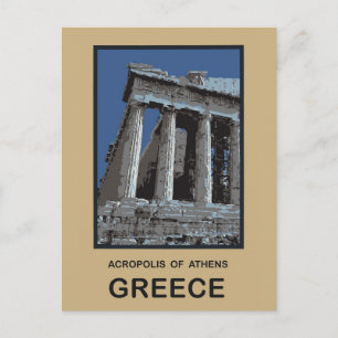 Acropolis of Athens Griekenland Briefkaart