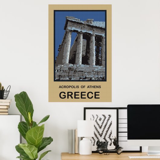 Acropolis of Athens Griekenland Poster (Thuiskantoor)