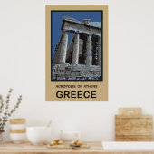 Acropolis of Athens Griekenland Poster (Keuken)