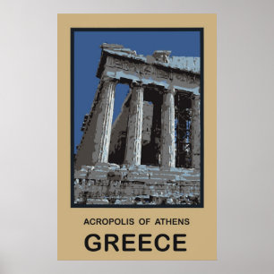 Acropolis of Athens Griekenland Poster