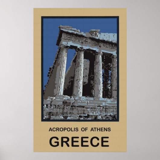Acropolis of Athens Griekenland Poster (Voorkant)