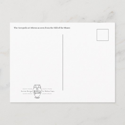 Acropolis of Athens Postcard Briefkaart (Achterkant)