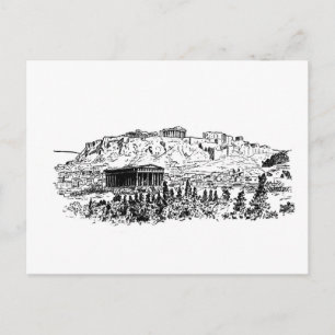 Acropolis van Athene Briefkaart