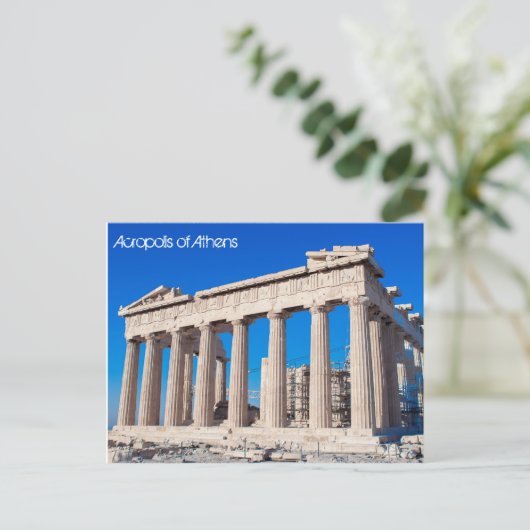 Acropolis van Athene Briefkaart (Staand voorkant)