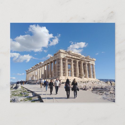 Acropolis van Athene, Griekenland Briefkaart (Voorkant)