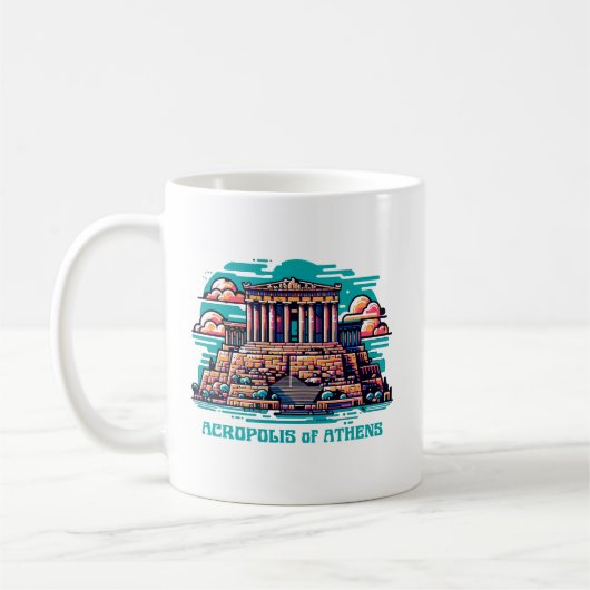 Acropolis van Athene Koffiemok (Links)