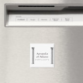 Acropolis van Athene Latitude-lengte Magneet (Insitu (Vaatwasser))