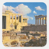 Acropolis Vierkante Sticker (Voorkant)