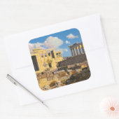 Acropolis Vierkante Sticker (Envelop)