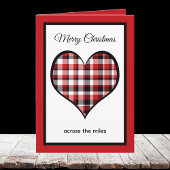 Across the Miles Christmas Heart Card Kaart