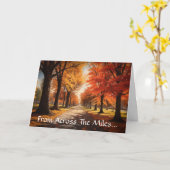 Across The Miles Thanksgiving Greeting Card Kaart (Gele Bloem)
