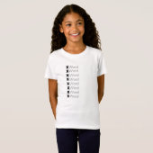 Acrostische naamgeving Sjabloon "Aanpassen" T-shirt (Voorkant volledig)