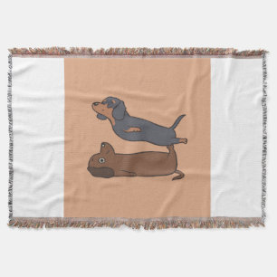 Acroyoga Dachshund Dachshund Lover Gift Deken