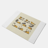 Acroyoga met Pug Pose Yoga Deurmat (Schuin)