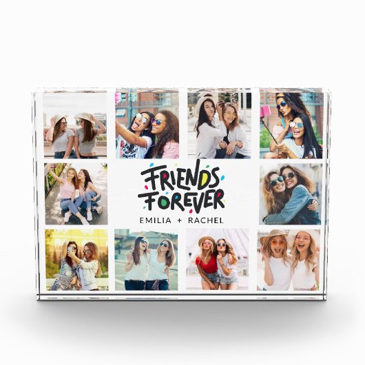 Acryl 10 Fotoblok Custom Collage Plaque (Voorkant)