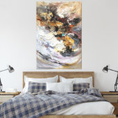 Acryl abstract schilderen canvas afdruk (Insitu (Slaapkamer))