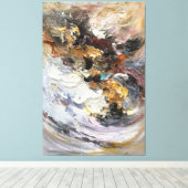 Acryl abstract schilderen canvas afdruk (Insitu (Houten vloer))