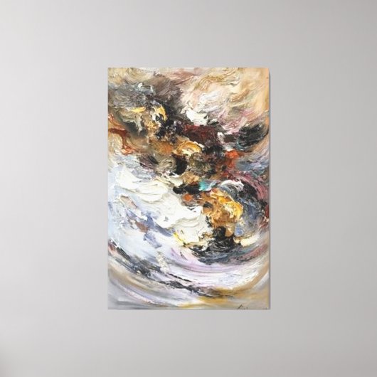 Acryl abstract schilderen canvas afdruk (Voorkant)