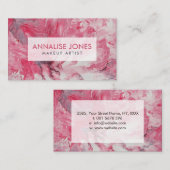 Acryl abstracte blush Flow Peters Visitekaartje (Voorkant / Achterkant)