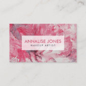 Acryl abstracte blush Flow Peters Visitekaartje (Voorkant)