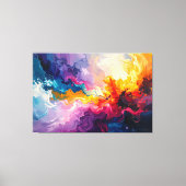 Acryl abstracte schildering canvas afdruk (Voorkant)