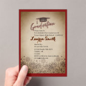 Acryl Afstudeerfeest Uitnodiging (Insitu (Draagbaar))