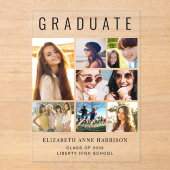 Acryl Afstuderen aankondiging (Voorkant)