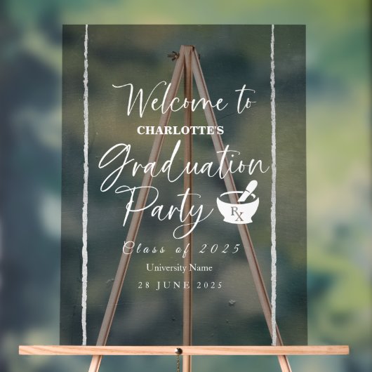 Acryl Apotheek Afstuderen Party Welkomstbord Acryl Bord (Neutraal)