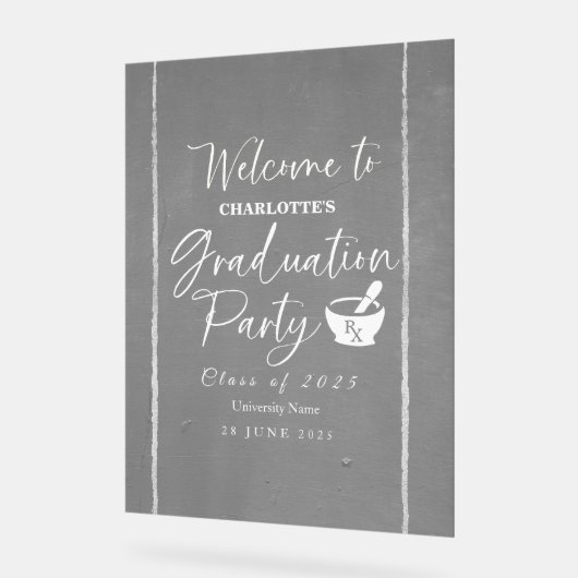 Acryl Apotheek Afstuderen Party Welkomstbord Acryl Bord (Hoek)