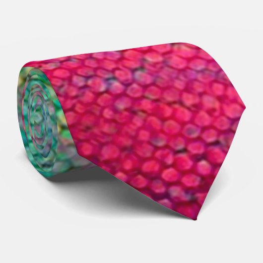 Acryl Artisan Regenboog Forel Textuur Stropdas (Opgerold)