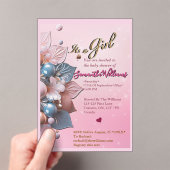 Acryl Baby Shower Uitnodiging (Insitu (Draagbaar))