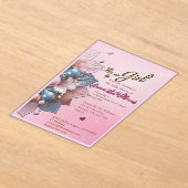 Acryl Baby Shower Uitnodiging (Laagn)
