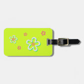 Acryl Bagagelabel Gepersonaliseerde alfabet tas la (Voorkant horizontaal)