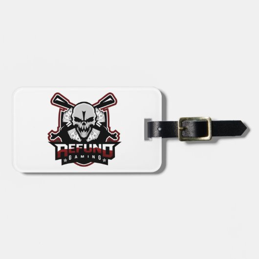 Acryl Bagagelabel REFUND GAMING (Voorkant horizontaal)