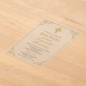 Acryl Bautizo Spaanse uitnodiging (Laagn)